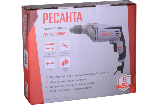 фото Дрель ударная Ресанта ДУ-15/950М в Челябинске
