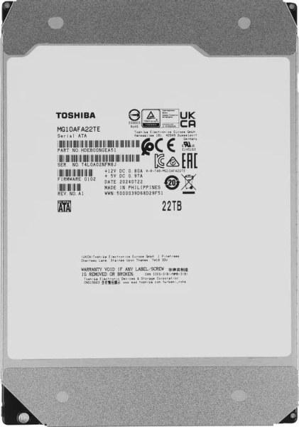 фото Жесткий диск 22TB SATA 6Gb/s Toshiba MG10AFA22TE в Краснодаре