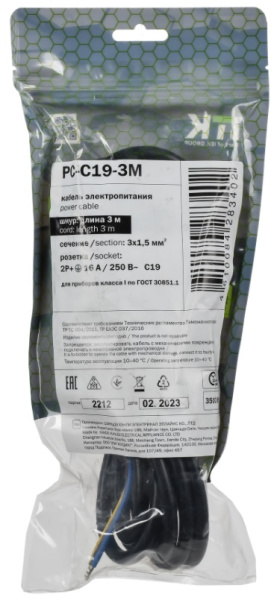 фото Кабель питания  ITK PC-C19-3M в Перми