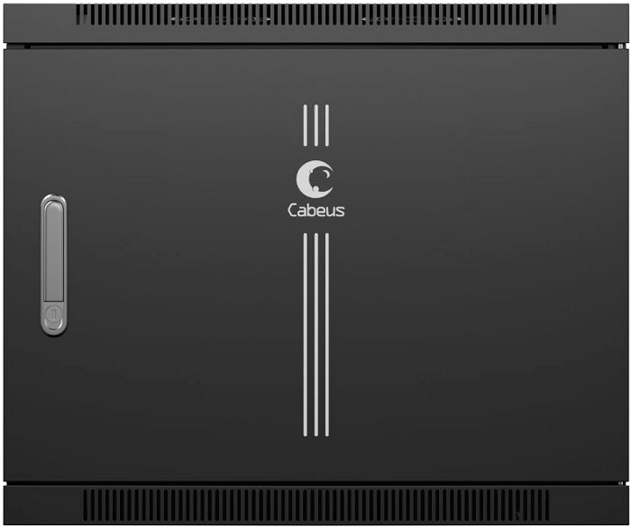 

Шкаф настенный 19", 12U Cabeus SH-05F-12U60/60m-R-BK 600x600x635mm (ШхГхВ) дверь металл, цвет черный (RAL 9004), SH-05F-12U60/60m-R-BK