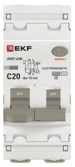 фото Автомат дифференциальный EKF D63N26M20C10 в Челябинске