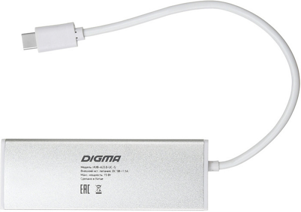 фото Разветвитель USB 3.1 Digma HUB-4U3.0-UC-S в Челябинске