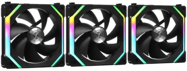 

Вентилятор для корпуса Lian Li UNI FAN SL V2 G99.12SLV23B.00 120х120х28mm, 2000rpm, 64.5CFM, 29.5dBA, 4-pin PWM (3-pack), UNI FAN SL V2