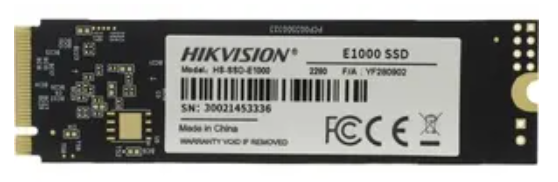 

Накопитель SSD M.2 HIKVISION HS-SSD-E1000/256G 256GB, PCI-E 3.0 x4, up to 1950/1260MBs, 3D TLC, NVMe, 22x80mm, HS-SSD-E1000/256G
