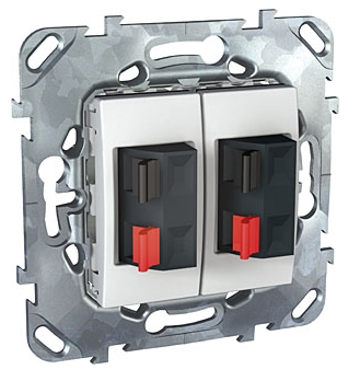 

Розетка Schneider Electric MGU5.8787.18ZD Unica бел аудио двойная, MGU5.8787.18ZD