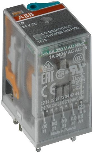 

Реле ABB 1SVR405611R3000 промежуточное реле 230V 12A 2ПК (AC) CR-M230AC2, 1SVR405611R3000