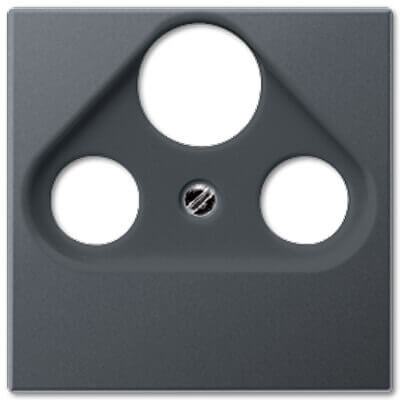 

Накладка Jung A561BFPLSATANM TV-SAT-FM розетки A 500 антрацит, A561BFPLSATANM