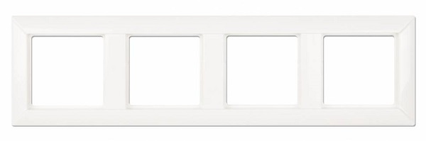 Изображение товара Рамка Jung EP484WW серии EcoProfi для монтажных коробок 4 поста