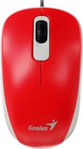 

Мышь Genius DX-110 31010009403 1000 DPI, 3кн., USB, red, DX-110