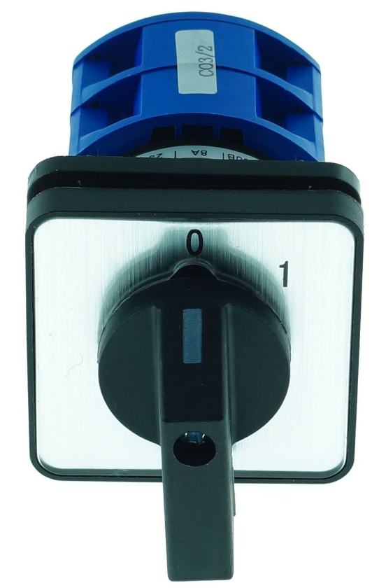

Переключатель кулачковый CHINT 425062 LW32-10/C03/2, 10А, 3Р, "0-1", 425062