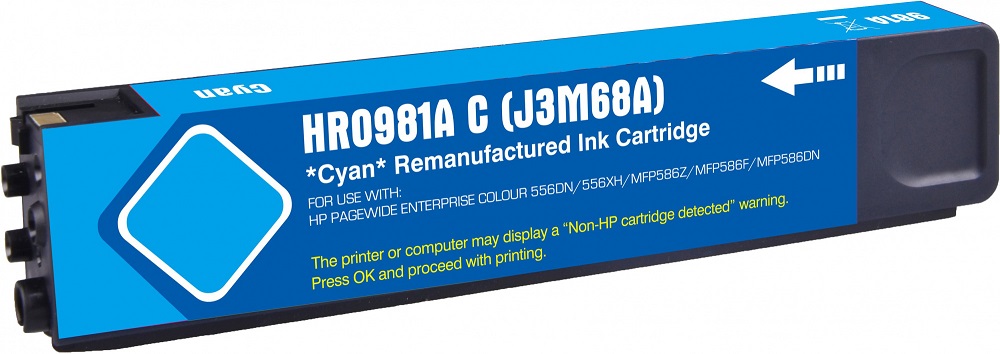 

Картридж струйный Cactus CS-J3M68A 981A голубой (120мл) для HP PageWide 556dn Enterprise/586dn, CS-J3M68A