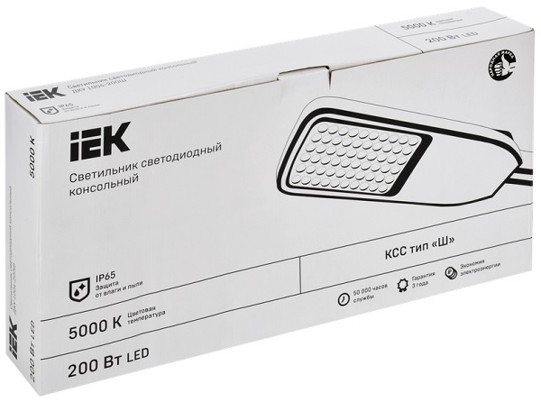 фото Светильник светодиодный консольный IEK LDKU1-1004-200-5000-K03 в Челябинске