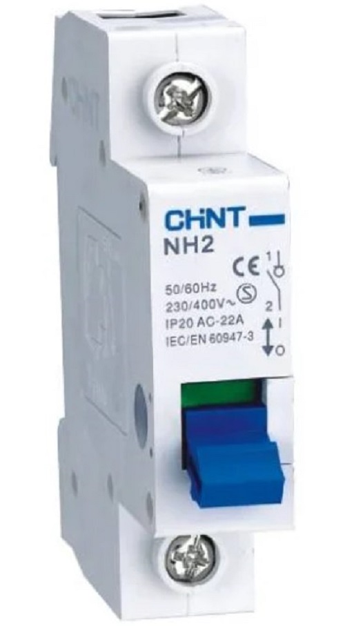 

Выключатель нагрузки CHINT 401048 1P, 125А, NH2-125, 401048