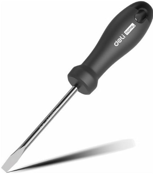

Отвертка Deli HT1106 шлицевая Home Series Black 6x150мм, HT1106