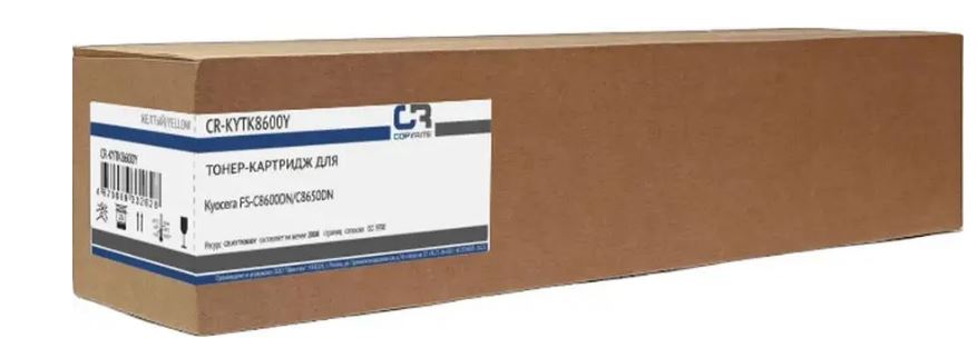 

Тонер-картридж CopyRite CR-KYTK8600Y для Kyocera FS-C8600DN/C8650DN, TK-8600Y, 20000cтр, yellow, CR-KYTK8600Y