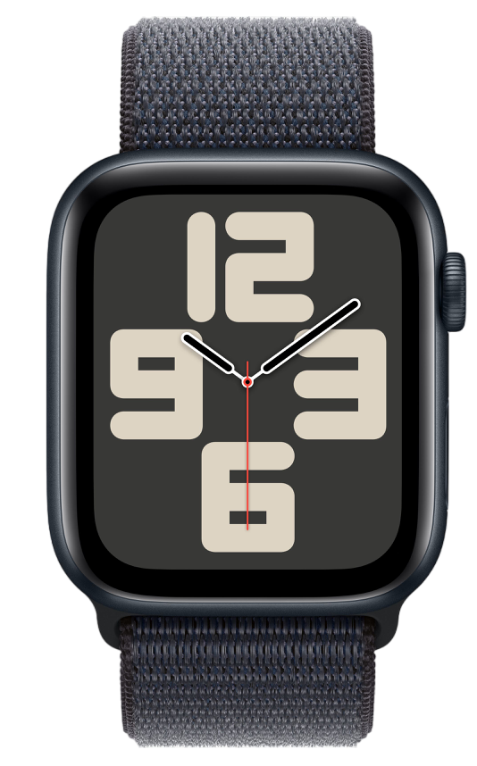 

Часы Apple Watch SE GPS 40mm MXEA3 Midnight Aluminium Case with Ink Sport Loop, Watch SE GPS 40mm