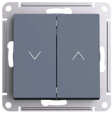 Изображение товара Двухклавишный выключатель для жалюзи Systeme Electric ATN000719 стильный и надежный