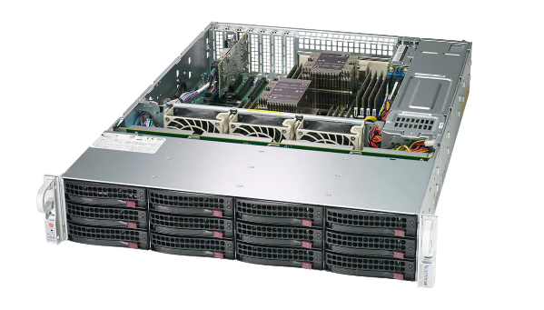 

Серверная платформа 2U Supermicro SSG-620P-ACR12H 2*LGA-4189, C621A, 16*DDR4 (3200), 12x 3.5" hot-swap SATA3/SAS3 drive bays (4x 2.5" NVMe hybrid; 4x, SSG-620P-ACR12H