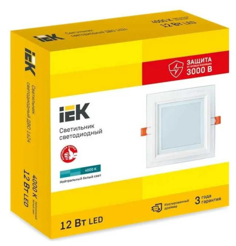 фото Светильник светодиодный встраиваемый IEK LDVO0-1624-12-4000-K01 в Уфе