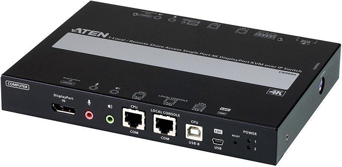 

Переключатель Aten CN9950-AT-G 1-портовый 4K DisplayPort KVM-переключатель с доступом по IP и поддержкой 1-локального/удаленного сеанса совместной раб, CN9950-AT-G
