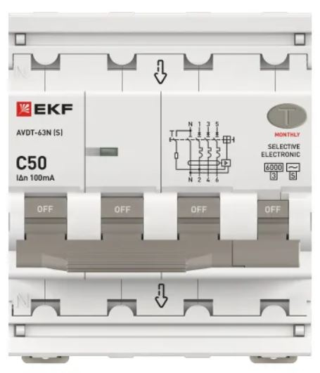 фото Автомат дифференциальный EKF D63N46ES50C100 в Санкт-Петербургe