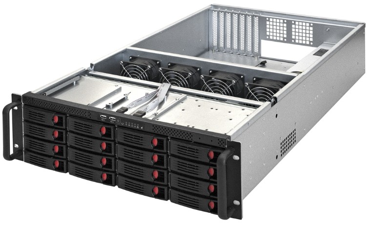 

Корпус серверный 3U Exegate Pro 3U660-HS16 EX296382RUS RM 19", глубина 660, БП 2U-1000ADS,16*HS, USB, Pro 3U660-HS16