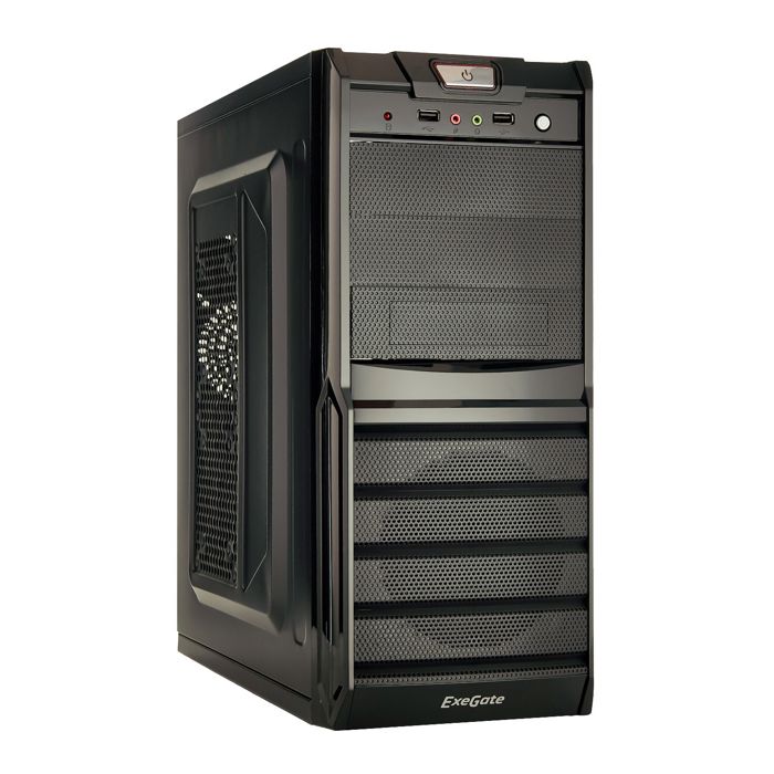 

Корпус ATX Exegate XP-329S EX278395RUS miditower, XP350, 120mm, 2*USB, Audio, black, XP-329S