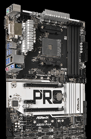 фото Материнская плата ATX ASRock AB350 Pro4