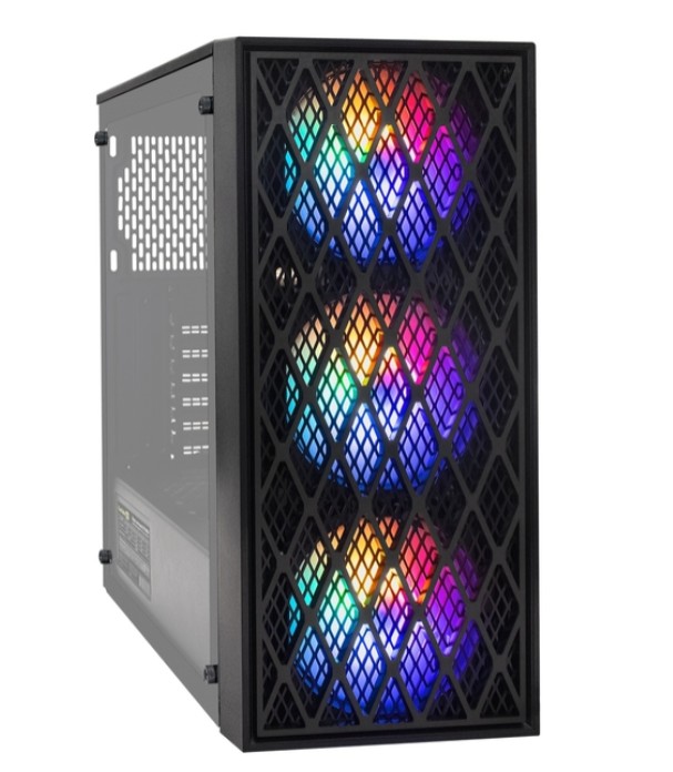 

Корпус ATX Exegate EVO-8243 EX296075RUS черный, БП 800W, боковая панель из закаленного стекла, USB 3.2, 2*USB 2.0, audio, EVO-8243