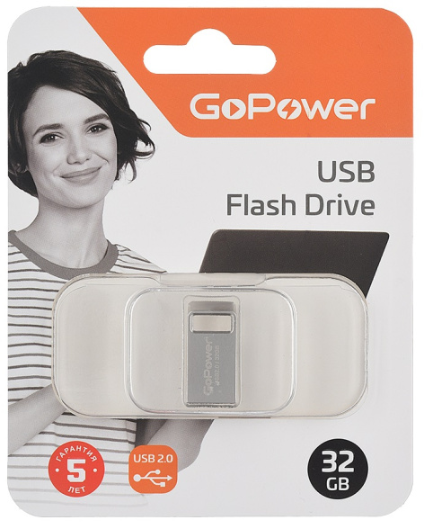 фото Накопитель USB 2.0 32GB GoPower 00-00027358 в Красноярске