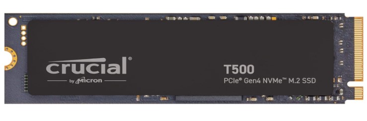 

Накопитель SSD M.2 2280 Crucial CT500T500SSD8 500GB T500 PCIe Gen4x4 NVMe, TLC, 7200/5700MB/s, TBW 300, CT500T500SSD8