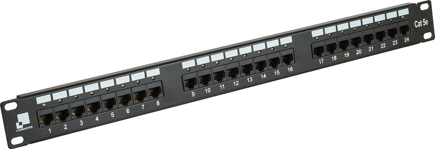 

Патч-панель Lanmaster LAN-PPi24U5E 24 порта с индикаторами, UTP, кат.5E, 1U, LAN-PPi24U5E