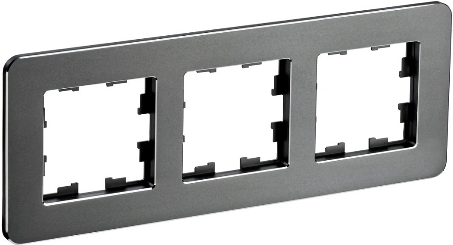 

Рамка тройная IEK BR-M32-M-01-K48 BRITE РУ-3-1-Бр Металл Титан RE, BR-M32-M-01-K48