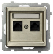 фото Розетка Ospel GPK-2RM/K/m/44