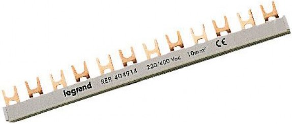 

Гребёнчатая шина Legrand 404914 HX³ 2П, 63А, 16 мм², 56 модулей, вилочное подключение, 404914