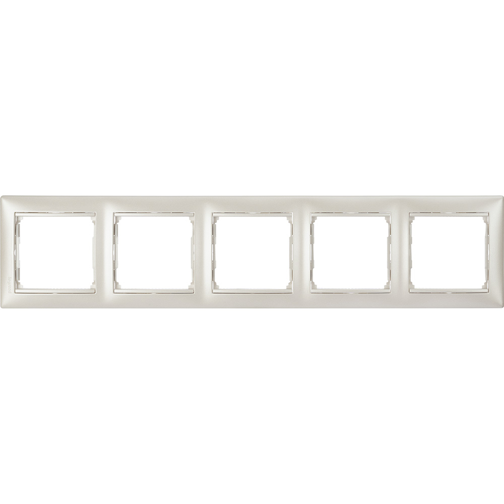

Рамка Legrand 770475 Valena CLASSIC - 5 постов, вертикальный и горизонтальный, жемчужный, 770475