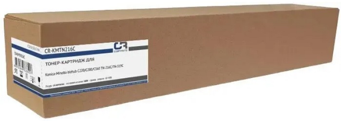 

Тонер-картридж CopyRite CR-KMTN216C для Konica Minolta bizhub C220/C280/C360 TN-216C/TN-319C, 26000стр, cyan, CR-KMTN216C