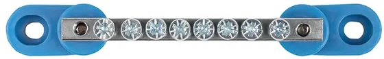 

Шина EKF sn1-63-08-2 "0" N (6x9мм) 8 отв. цинк 2 синих угловых изолятора, sn1-63-08-2