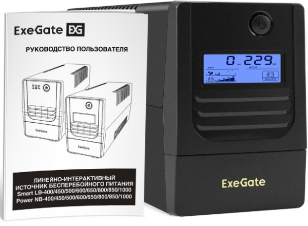 фото Источник бесперебойного питания Exegate Smart LB-800.LCD.AVR.2SH в Краснодаре