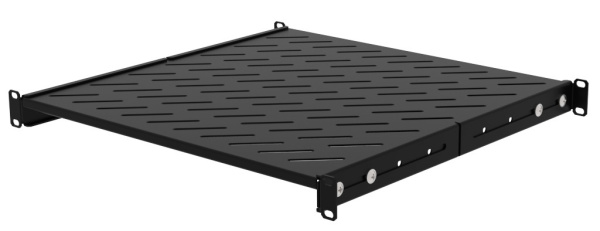 Изображение товара Полка для телекоммуникационных шкафов 19" 450 мм черная надежная