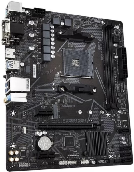 фото Материнская плата mATX GIGABYTE A520M S2H (УЦЕНЕННЫЙ) в Перми