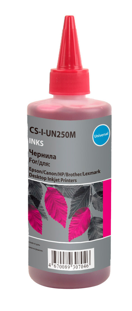 

Чернила Cactus CS-I-UN250M пурпурные 250мл для HP/Lexmark/Canon/Epson/Brother, CS-I-UN250M