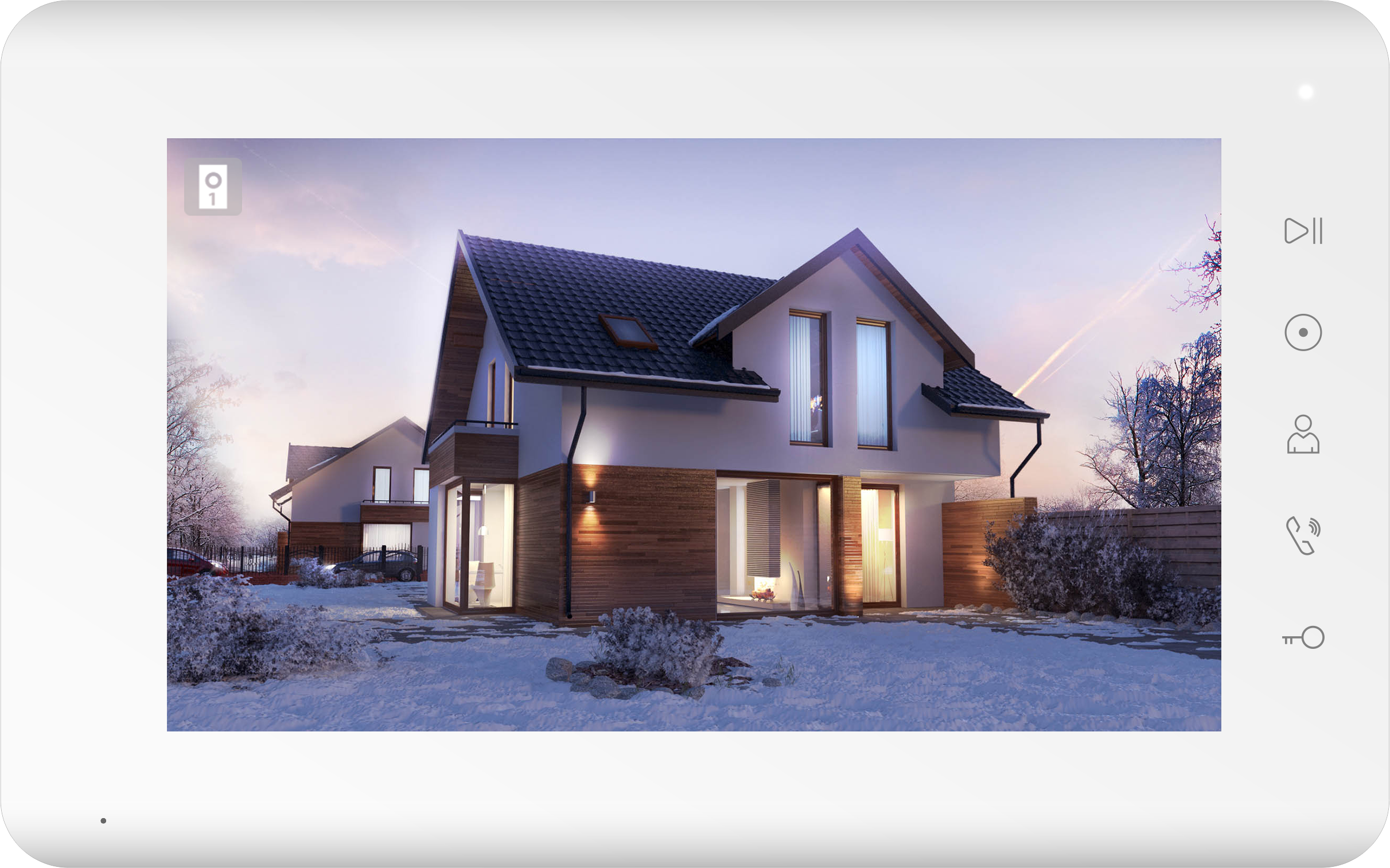 

Видеодомофон Tantos Mia TFT LCD 7" 800x480, CVBS (PAL/NTSC), Hands-Free, 2 панели, 2 камеры, до 6-ти шт. в параллель, Mia