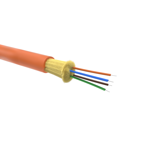 

Кабель волоконно-оптический 50/125, 4 волокна DKC RNDTIN504LSOR DT в плотном буфере (tight buffer) 900мкм, OM2, внутренний, LSZH нг(А)-LS, оранжевый,, RNDTIN504LSOR