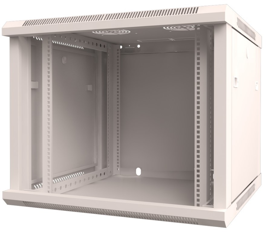 

Шкаф настенный 19", 9U Rexant 04-0964-111 600×450х501, дверь сплошное стекло, серый, RAL 7035, 04-0964-111