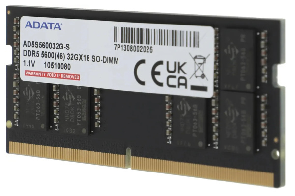 фото Оперативная память DDR5 32 ГБ (1×32 ГБ) ADATA AD5S560032G-S, 5600 МГц, (AD5S560032G-S) в Казани