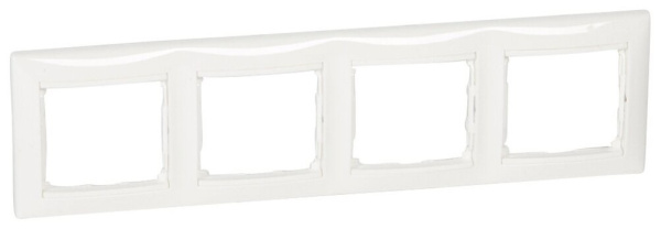 Изображение товара Декоративная рамка Legrand 694255 серия Valena 4 поста горизонтальная