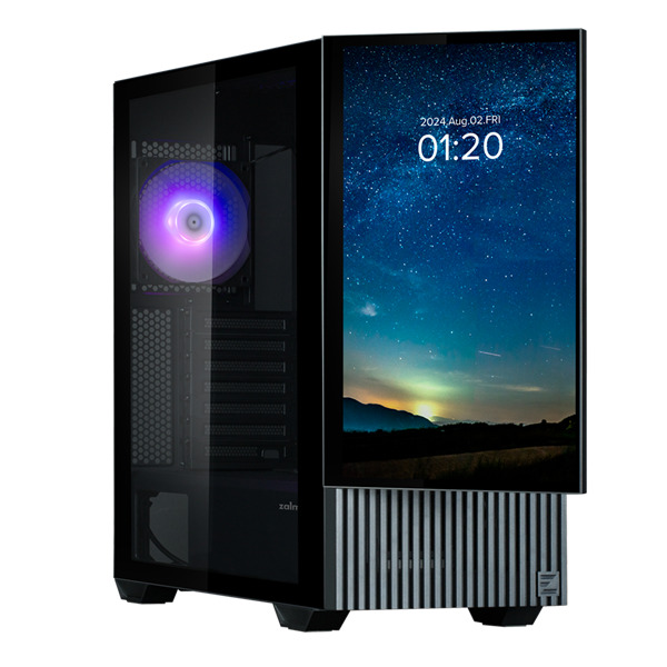 

Корпус ATX Zalman Z10 DS Black черный, боковая стеклянная панель, 15.6-inch FHD display, 2*USB3.0, Type-C, FRONT 2*120mm, REAR 1x120mm ARGB, Z10 DS Black