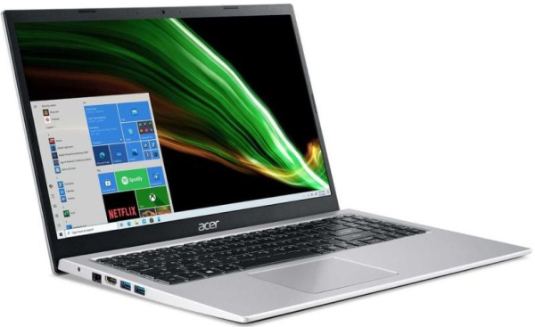 фото Ноутбук Acer Aspire 3 A315-59-32E7 15.6" (Intel Core i3, 8Гб DDR4, SSD 256 Гб, UHD Graphics, Без ОС) Серебристый [NX.K6SER.008]