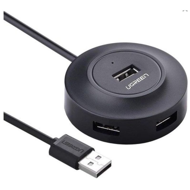 

Концентратор UGREEN 20277 4*USB 2.0, 1 м, черный, 20277